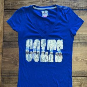 Indianapolis Colts Sequin Shirt - Pink